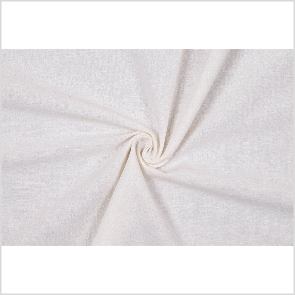 Ivory Cotton Lightweight Woven - Full