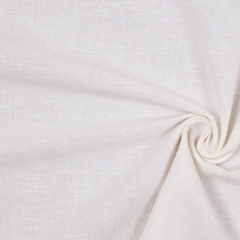 Ivory Cotton Lightweight Woven