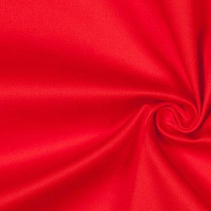 Tomato Stretch Cotton Sateen