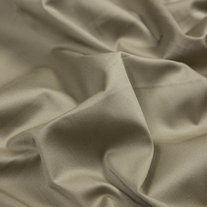 Khaki Stretch Cotton Sateen - Full