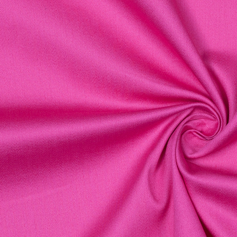Raspberry Rose Stretch Cotton Sateen