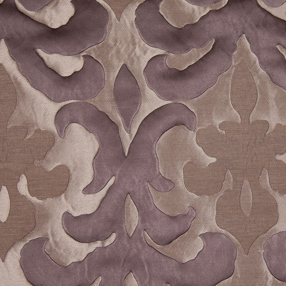 Charcoal Damask Polyester Brocade Satin