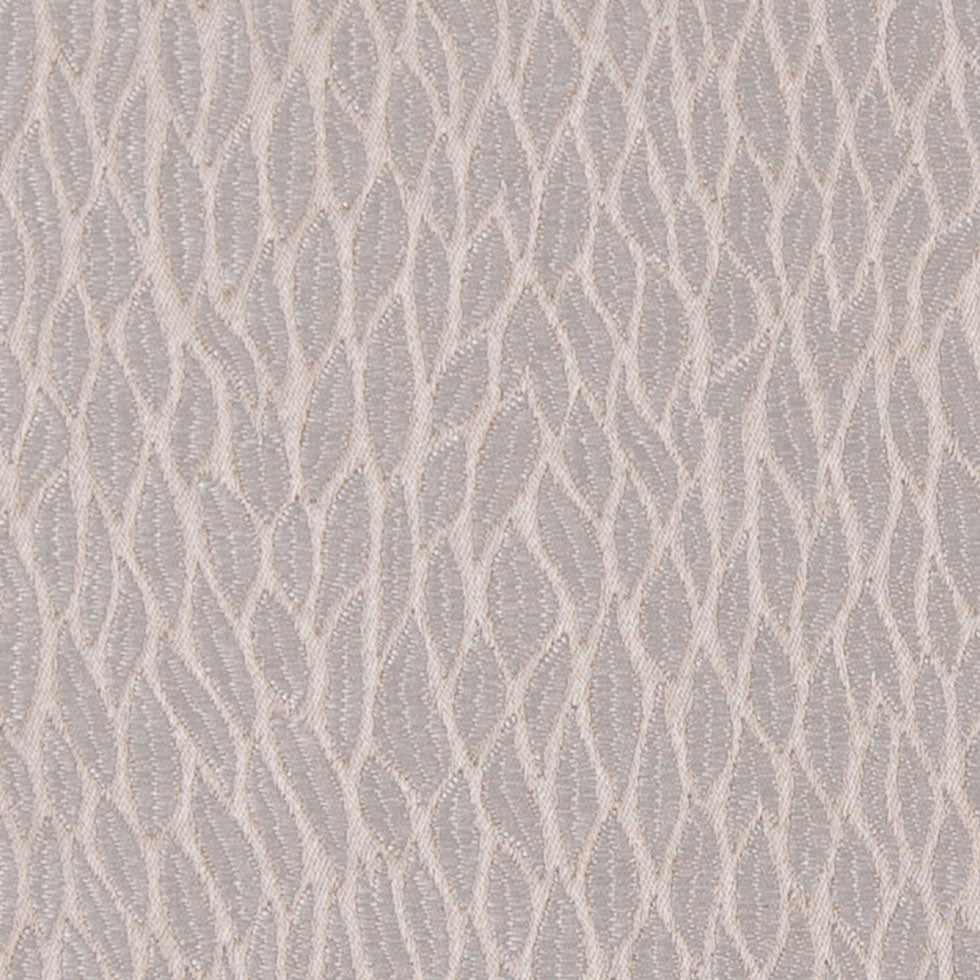 Beige Small Leaves Poly Jacquard Detail