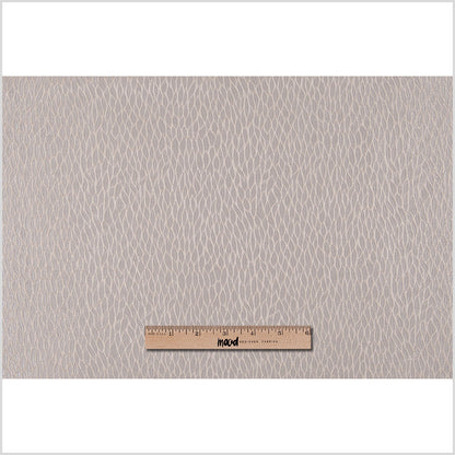 Beige Small Leaves Poly Jacquard Full