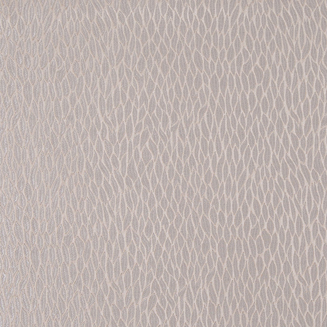 Beige Small Leaves Poly Jacquard