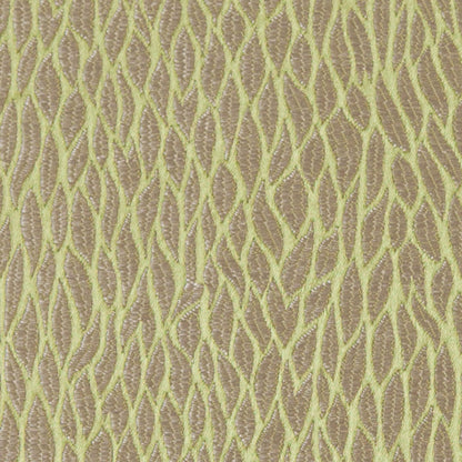 Green Small Leaves Poly Jacquard - Detail