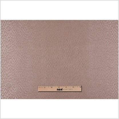 Taupe Small Leaves Poly Jacquard Full