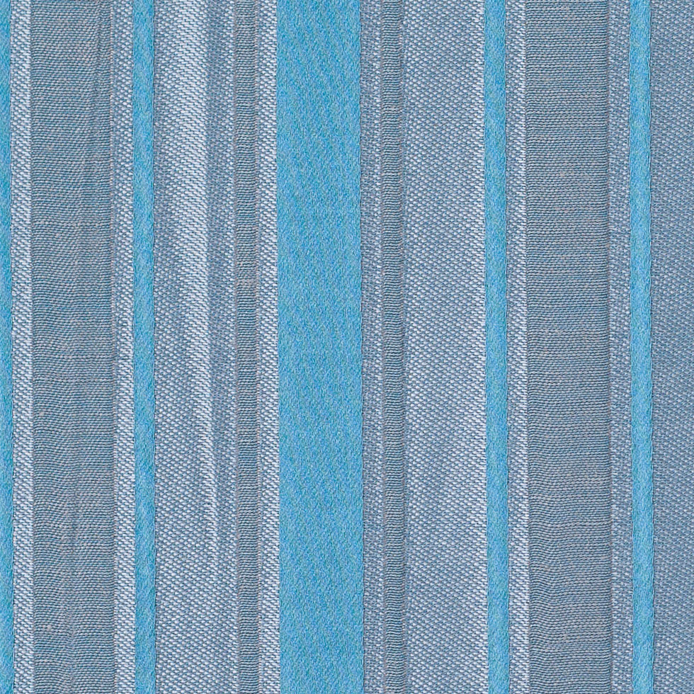 Blue Satiny Textured Poly Stripes Detail