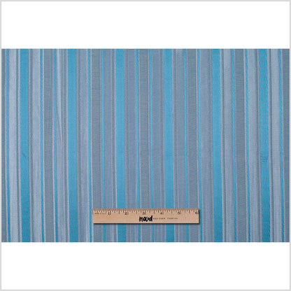 Blue Satiny Textured Poly Stripes Full
