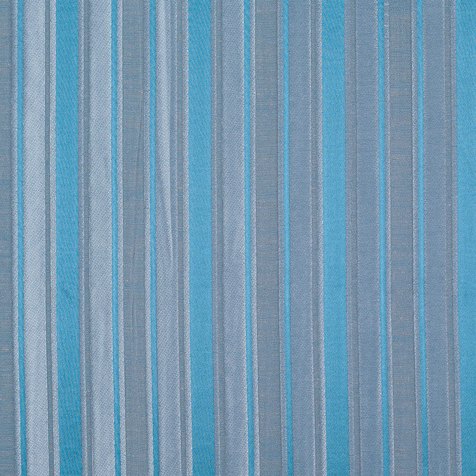 Blue Satiny Textured Poly Stripes