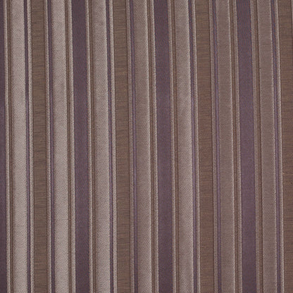 Brown Satiny Textured Poly Stripes