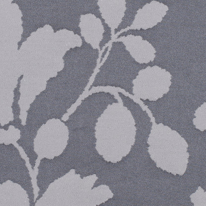 Gray Floral Polyester Sateen/Jacquard - Detail