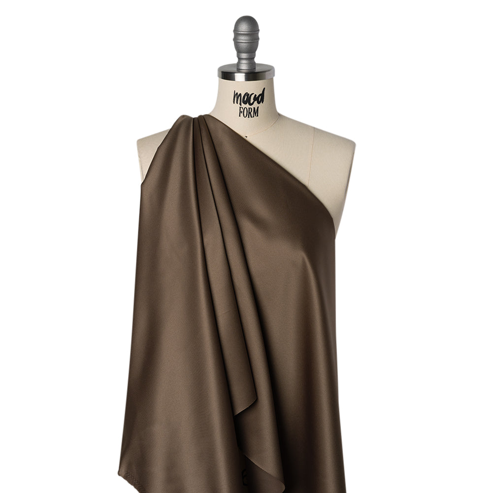 Major Brown Brilliant Colors Poly Satin Drape