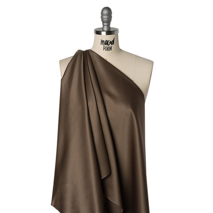 Major Brown Brilliant Colors Poly Satin Drape