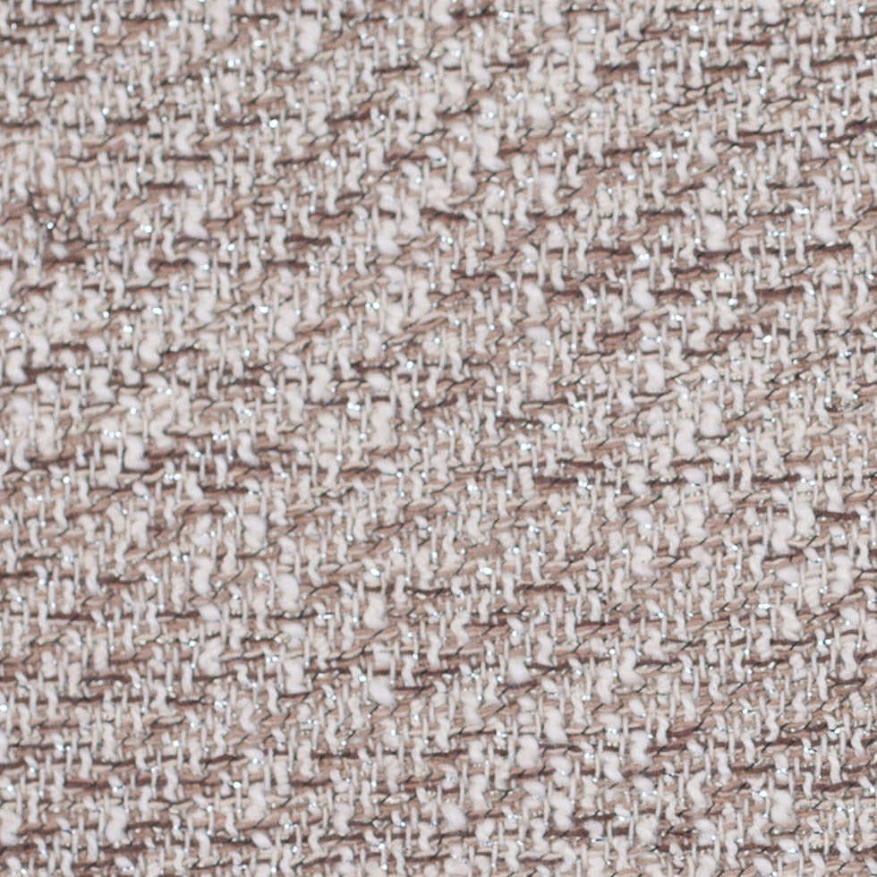 Light Beige and Taupe Metallic Tweed Detail