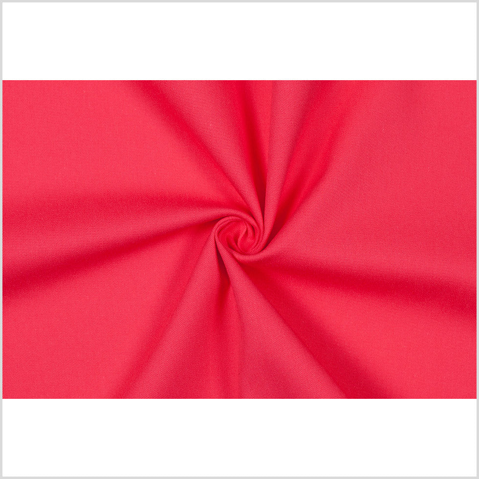 Fiesta Red Stretch Cotton Twill Full