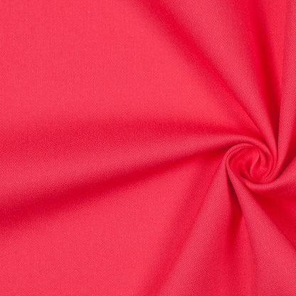 Fiesta Red Stretch Cotton Twill