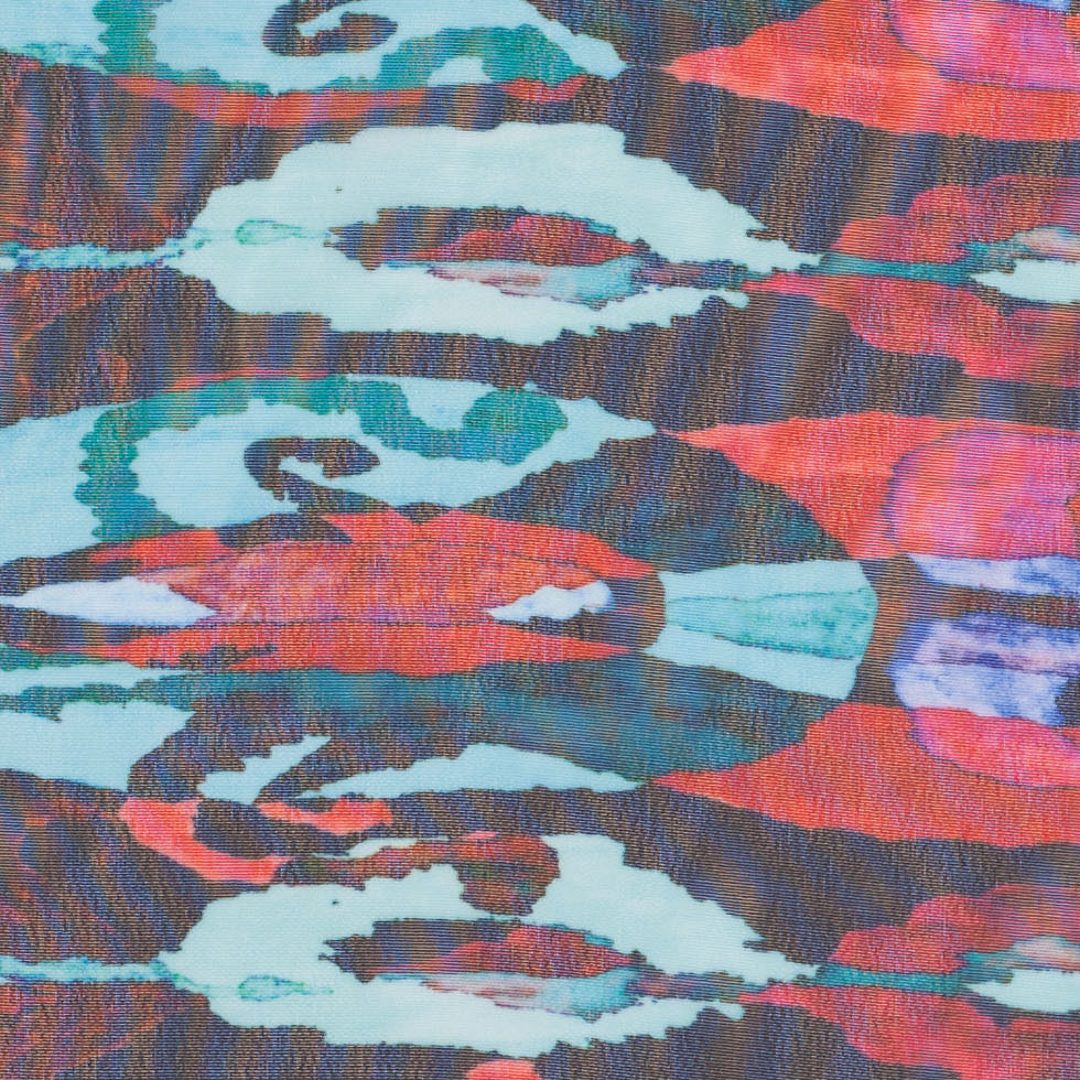 Saturated Hues/Cool Print Poly Chiffon - Detail