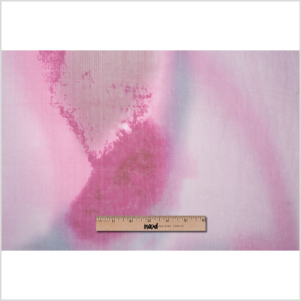 Tie-Dye Pink Silk Chiffon - Full
