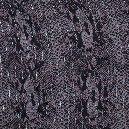 Famous Designer Reptile Silk Chiffon
