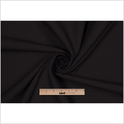 Famous Designer Black Brown Polyester Twill Blend - Full
