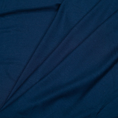 Moroccan Blue Viscose Jersey - Folded