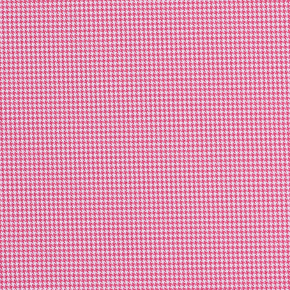 Rose and White Mini Houndstooth Stretch Poly - Detail
