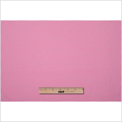 Rose and White Mini Houndstooth Stretch Poly - Full