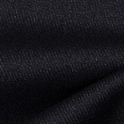 Licorice Black Lightweight Wool Suiting Detail