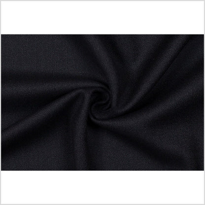 Licorice Black Lightweight Wool Suiting Full