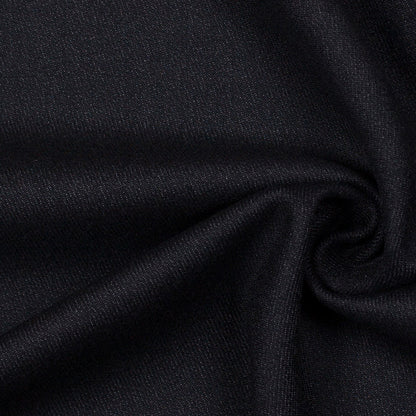 Licorice Black Lightweight Wool Suiting