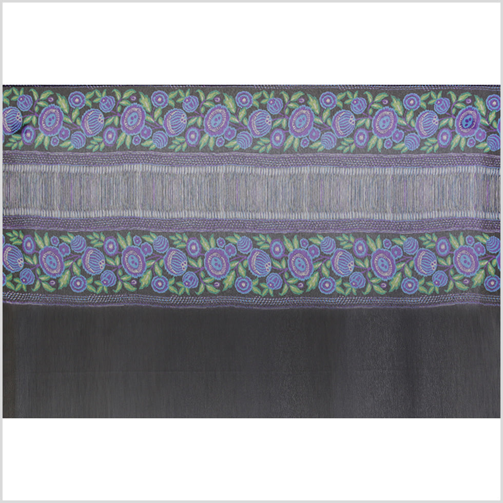 Famous Designer Silk Chiffon Floral Panel Print Full