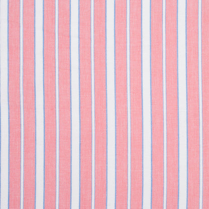 Cotton Candy Pink, Blue and White Striped Handwoven Cotton