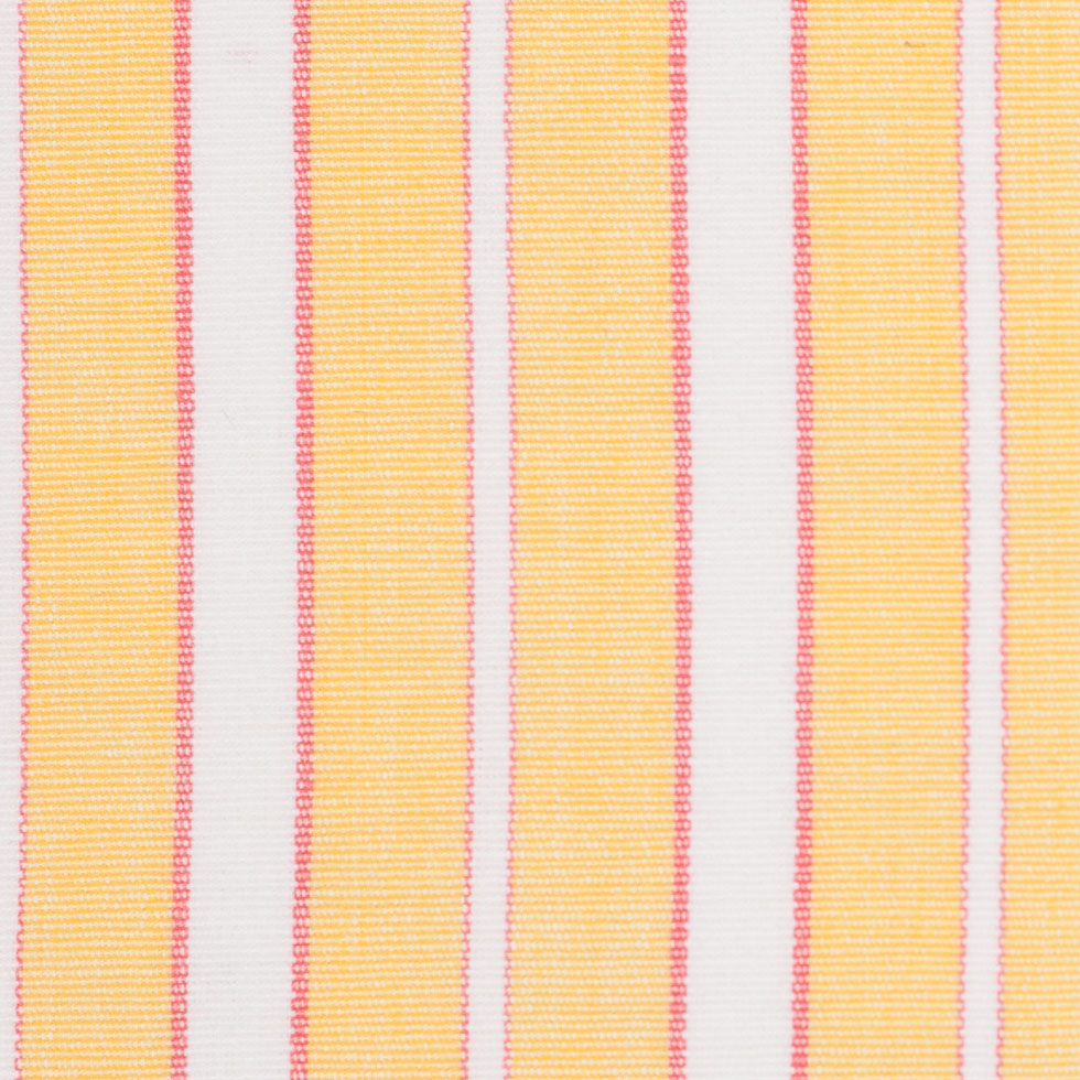 Impala Pink and White Striped Cotton Canvas - Detail