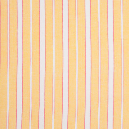 Impala Pink and White Striped Cotton Canvas
