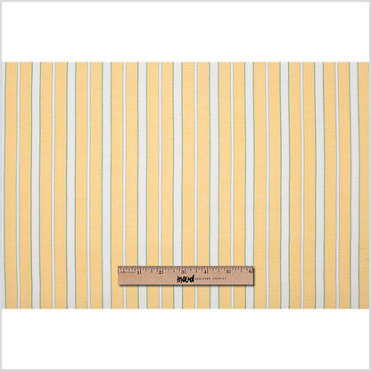 Impala Green and White Striped Cotton Canvas Full