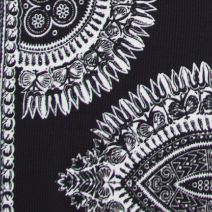 Famous NY Designer Textured Silk Tribal Print Panel - Detail