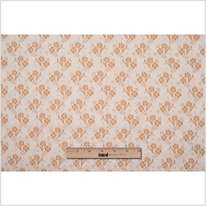 Butter Rum Polyester Floral Lace Full