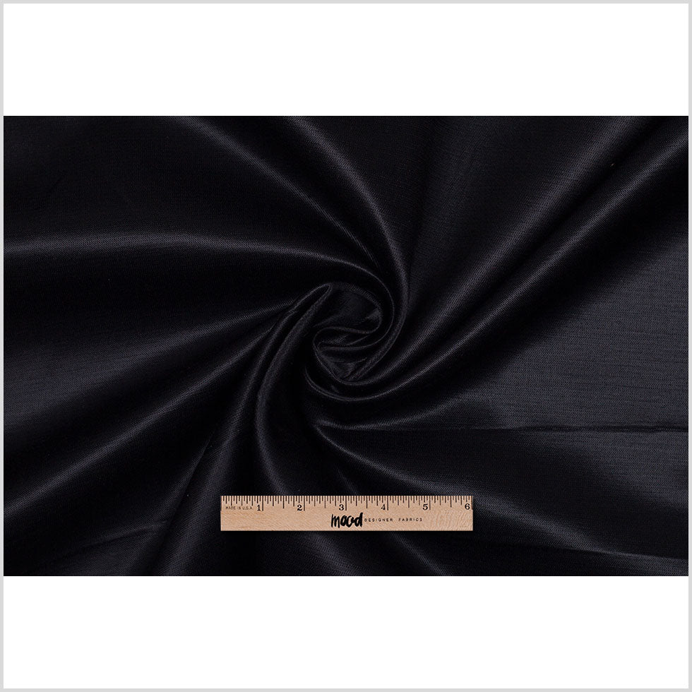 Caviar Black Satin Viscose - Full