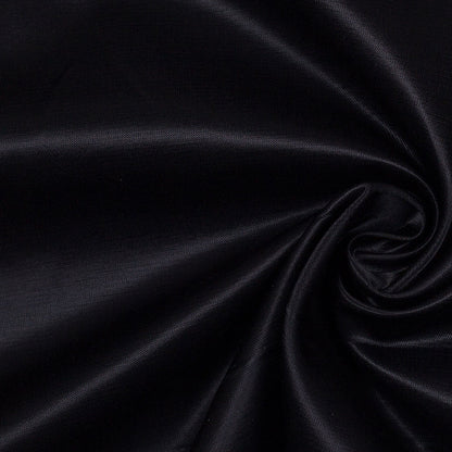 Caviar Black Satin Viscose