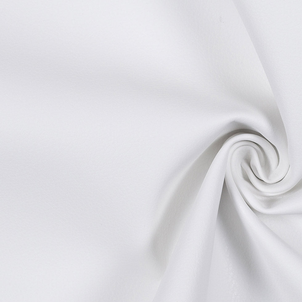 Pristine White Pebbled Vinyl