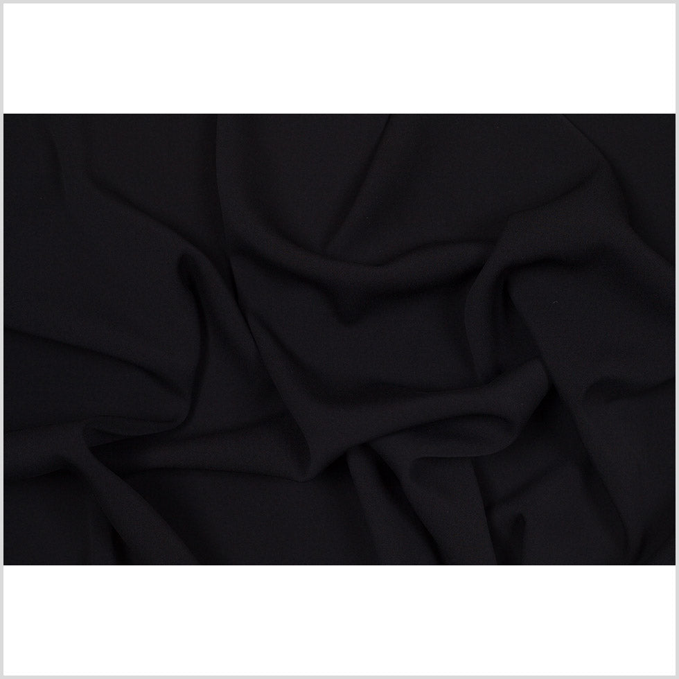 Thoery Black Heavy Stretch Silk Georgette - Full