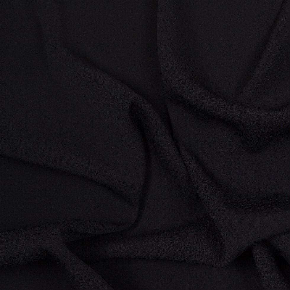 Thoery Black Heavy Stretch Silk Georgette