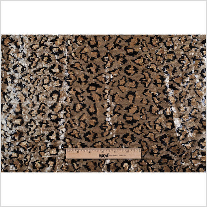 Leopard Print Inspired Sequined Polyester - Full