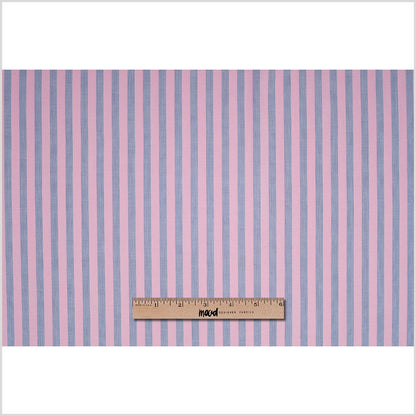 Sea Pink Striped Cotton Shirting Full
