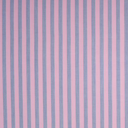 Sea Pink Striped Cotton Shirting