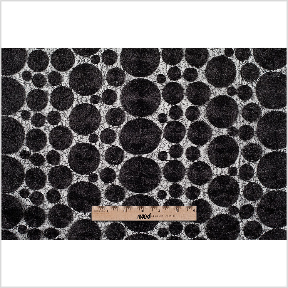 Black Polyester Novelty Lace - Full