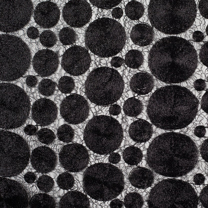 Black Polyester Novelty Lace
