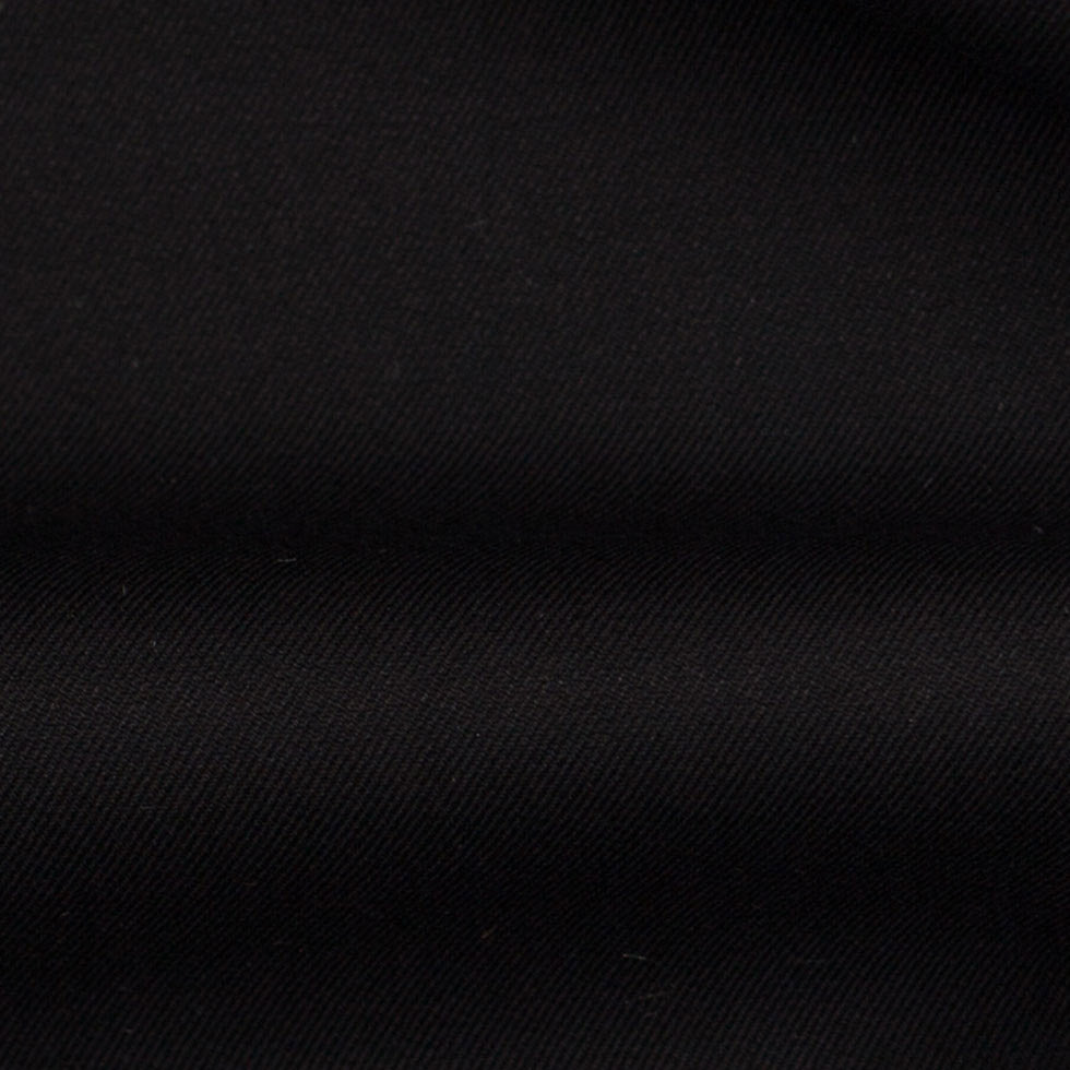 Theory Black Stretch Cotton Twill - Detail