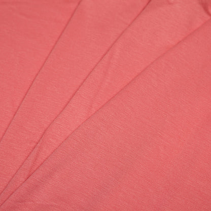 Flamingo Pink Stretch Viscose Jersey - Folded